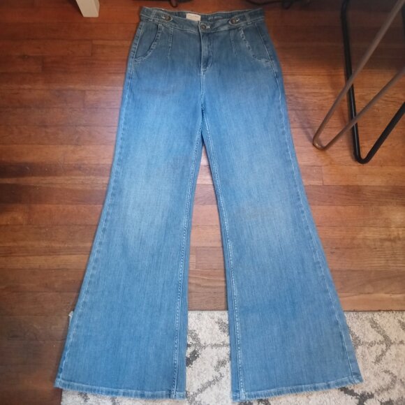 PILCRO ANTHROPOLOGIE Tower Flare Mid-Rise Jeans (sz29) - Picture 6 of 15
